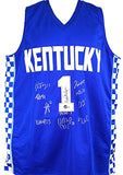 Kentucky '21-'22 Men's Basketball Team Blue College Style Jersey-Beckett W Holo