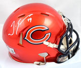 Tremaine Edmunds Signed Chicago Bears Flash Speed Mini Helmet-Beckett W Hologram