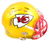 Dante Hall Autographed Kansas City Chiefs Flash Speed Mini Helmet- JSA W *Red