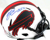 AJ Epenesa Autographed Buffalo Bills Lunar Speed Mini Helmet-Beckett W Hologram