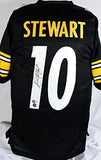 Kordell Stewart Autographed Black Pro Style Jersey- Beckett W Hologram *Black