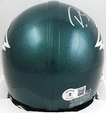 Darius Slay Autographed Philadelphia Eagles Mini Helmet- Beckett W Holo*Silver