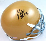 Kyren Williams Autographed Notre Dame Schutt Mini Helmet-JSA W *Black