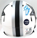 Emmitt Smith Autographed Cowboys Lunar Speed Mini Helmet *Back-Beckett W Holo