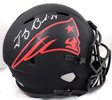 Tedy Bruschi Signed New England Patriots F/S Eclipse Speed Helmet-Beckett W Holo