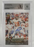 1995 Upper Deck #111 Joe Montana Auto Kansas City Chiefs BAS Autograph 10