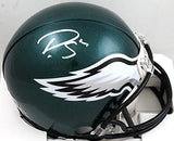 Darius Slay Autographed Philadelphia Eagles Mini Helmet- Beckett W Holo*Silver