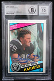 1984 Topps #111 Howie Long Auto Oakland Raiders BAS Autograph 10