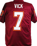 Michael Vick Autographed College Style Jersey - JSA W Auth *7