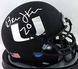 Bernie Kosar Autographed Miami Hurricanes Black Schutt Mini Helmet- Beckett Wit