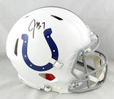 Jacoby Brissett Autographed F/S Colts Speed Authentic Helmet- JSA W Auth *Black