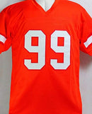 Warren Sapp Autographed Orange Pro Style Jersey w/ HOF - Beckett Witness