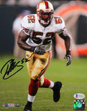 Patrick Willis Signed San Francisco 49ers Running 8x10 HM Photo- Beckett W *Blk