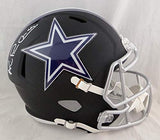 Michael Irvin Autographed Dallas Cowboys F/S Flat Black Helmet- Beckett Auth