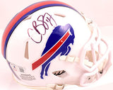 Cole Beasley Autographed Buffalo Bills 2021 Speed Mini Helmet-Beckett W Hologram