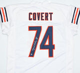 Jimbo Covert Autographed White Pro Style Jersey w/ HOF - Prova *Silver