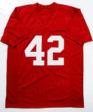 Eddie Lacy Signed Crimson College Style Jersey- JSA W Authenticated *Across 4