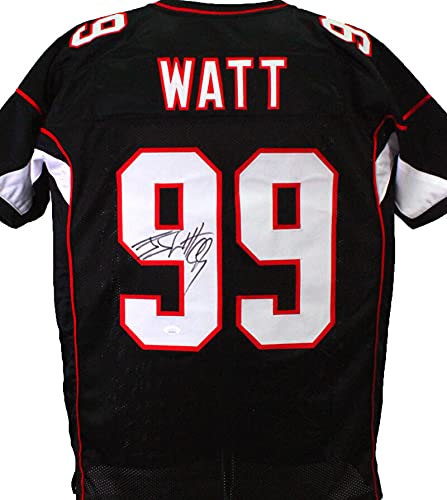 JJ Watt Autographed Black Pro Style Jersey JSA W Authenticated The Jersey Source