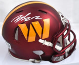 Brian Robinson Jr. Signed Washington Commanders Speed Mini Helmet-Beckett W Holo