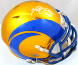 Marshall Faulk Autographed St. Louis Rams Flash Speed Mini Helmet-Beckett W Holo