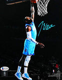 John Wall Signed Houston Rockets 8x10 FP Photo Dunking - Beckett Witness *Blue