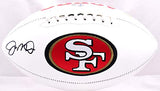 Joe Montana Autographed San Francisco 49ers Logo Football - Beckett Hologram