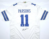 Micah Parsons Autographed Dallas Cowboys White Nike Game Jersey-Fanatics *Black