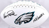 Vince Papale Autographed Eagles Logo Football w/Invincible-Beckett W Hologram