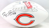 Roquan Smith Autographed Chicago Bears Wilson Logo Football- Beckett Witness