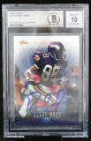 1998 Finest #135 Randy Moss Minnesota Vikings BAS Autograph 10