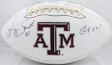 Kevin Smith Autographed Texas A&M Logo Football w/ Gig 'Em- Jersey Source Auth