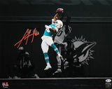 Xavien Howard Signed Dolphins Spotlight Catch 16X20 FP Photo- Beckett W *Orange