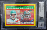 1986 Topps #225 Joe Montana Auto San Francisco 49ers BAS Autograph 10