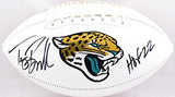 Tony Boselli Autographed Jaguars Logo Football w/HOF - Beckett W Hologram *Black