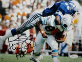 Kenny Easley Autographed Seahawks 8x10 Photo vs Dolphins w/ HOF- JSA W Auth *Blk