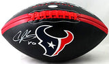 Andre Johnson Autographed Houston Texans Black Logo Football - JSA W *White