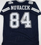 Jay Novacek Autographed Blue Pro Style Jersey - Beckett W *Black *4