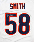 Roquan Smith Autographed White Pro Style Jersey- Beckett Authenticated