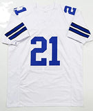 Ezekiel Elliott Autographed White Pro Style Jersey - Beckett W Auth *1