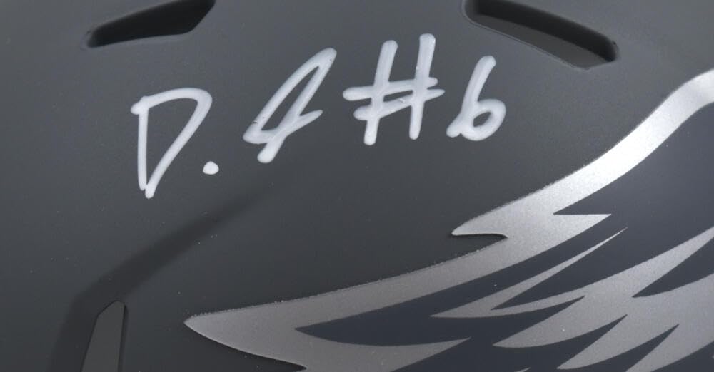 Devonta Smith Autographed Philadelphia Eagles Slate Speed Mini Helmet – The Jersey Source