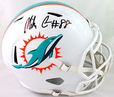 Mike Gesicki Autographed Miami Dolphins Speed F/S Helmet- Beckett W *Black