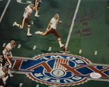 Chip Lohmiller SB XXVI Autographed 8x10 Super Bowl Kickoff Photo- JSA W Auth