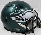 Cris Carter Autographed Philadelphia Eagles Speed Mini Helmet-Beckett W Holo