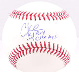 Chuck Knoblauch Autographed Rawlings OML Baseball w/91 ROY WS Champs- Beckett W