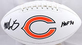 Mike Singletary Autographed Chicago Bears Logo Football w/ HOF- Beckett W Holo