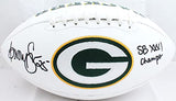 Dorsey Levens Autographed Green Bay Packers Logo Football w/Insc.-Beckett W Holo