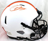 Odell Beckham Signed Browns F/S Lunar Speed Authentic Helmet-Beckett W Hologram