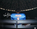 Warren Moon Signed Houston Oilers 16x20 On Bench Photo w/HOF - Beckett W Auth