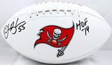 Derrick Brooks Signed Tampa Bay Buccaneers Logo Football w/HOF 14-Beckett W Holo