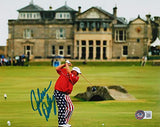 John Daly Autographed 8x10 St. Andrews Photo -Beckett W Hologram *Blue